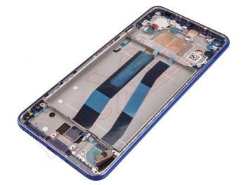 PREMIUM Blue full screen AMOLED with front housing for Xiaomi 11 Lite 5G NE, 2109119DG / Mi 11 Lite, M2101K9AG - PREMIUM quality